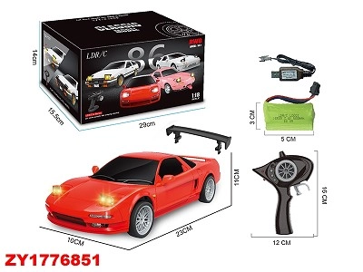 R/C Charging Car—1:18 AE86 Drift RC Car with Gyro (White) – Wholesale