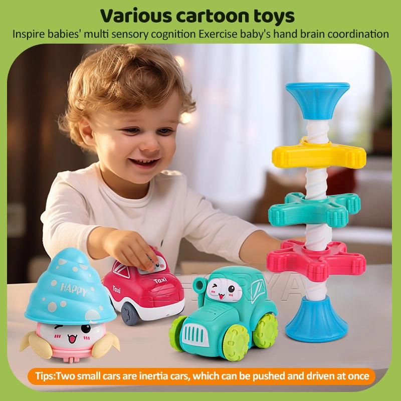 Wholesale Toddler Sensory Toy Set with Spin Stack Tower & Inertia
