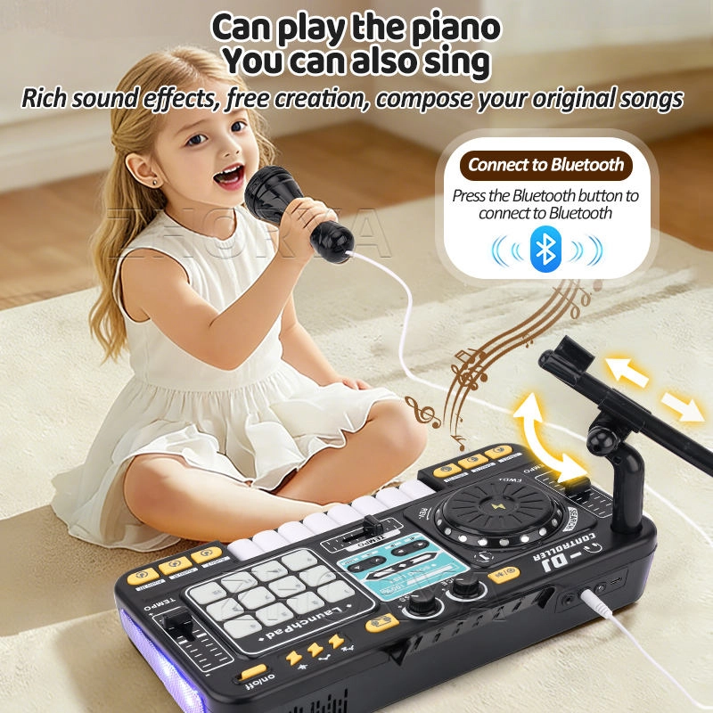Wholesale Multifunctional Toy DJ Mixer with Bluetooth - Black | Zhorya