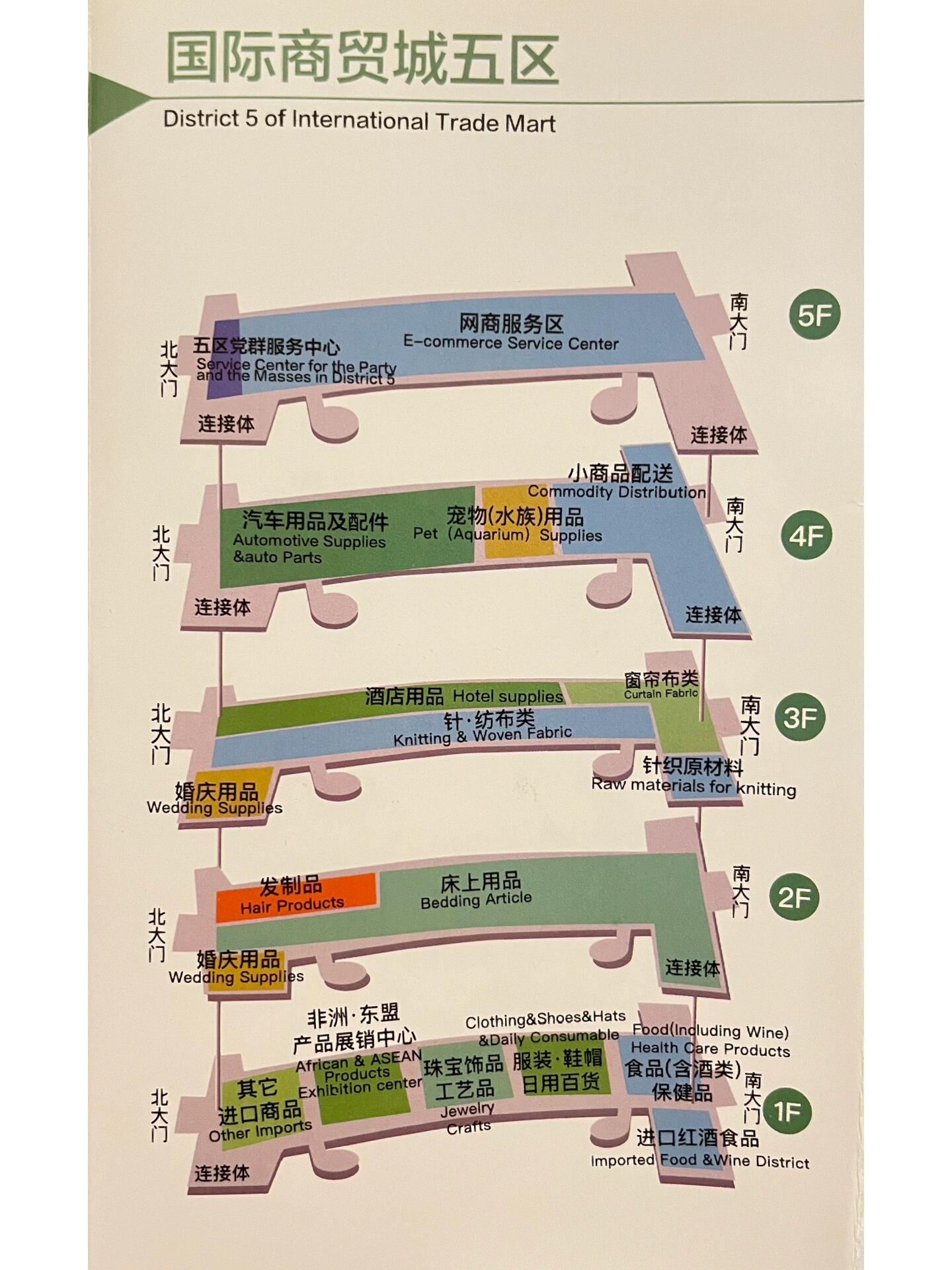 Yiwu International Trade City District 5 Map