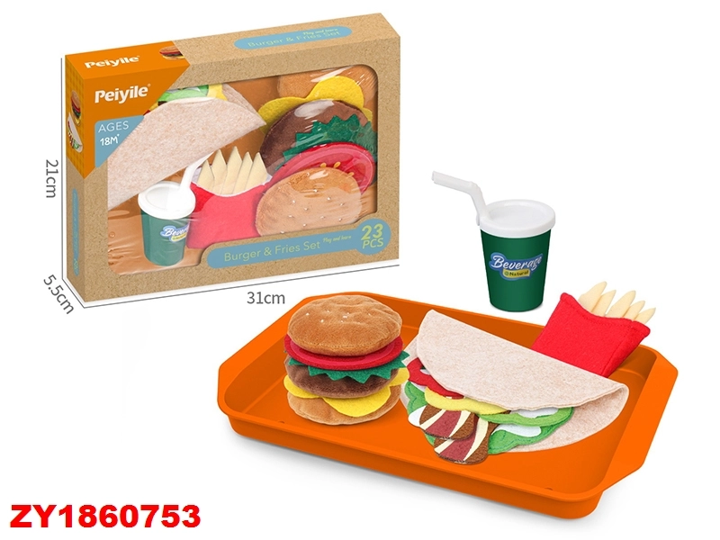 ZY1860753 – Fabric Hamburg & Griddle Cake Set (23PCS)