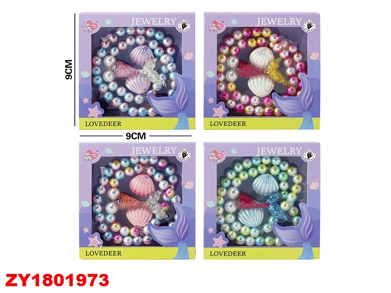 ZY1801973 – Mermaid Princess Jewelry (4 Mixed Styles)